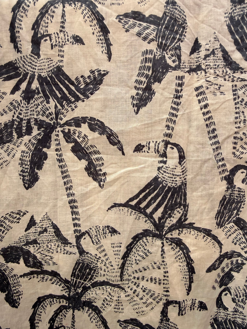 Pyjamas - White BlueTropical Print