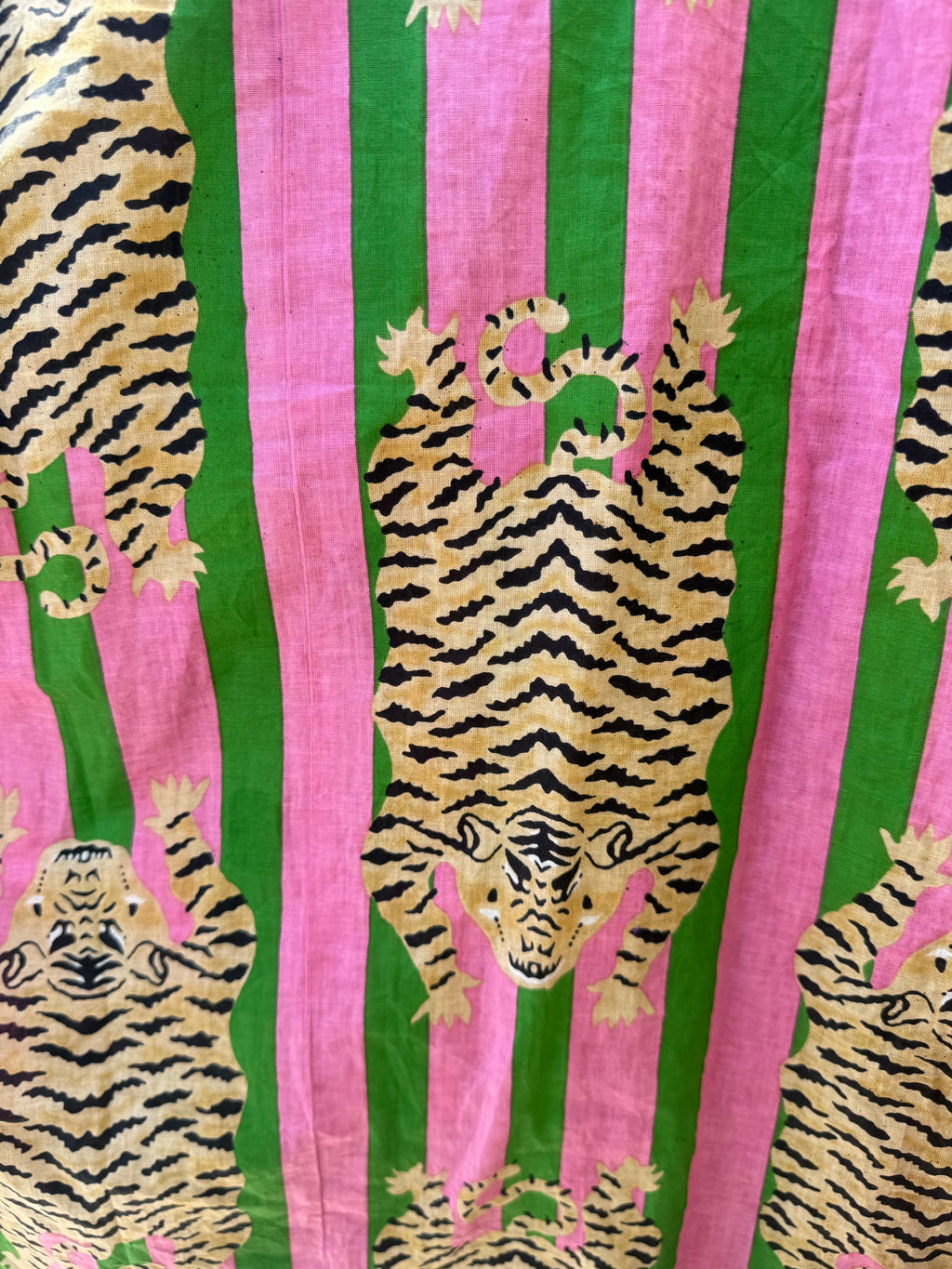 Pyjamas - Pink Green Stripe Tiger Print
