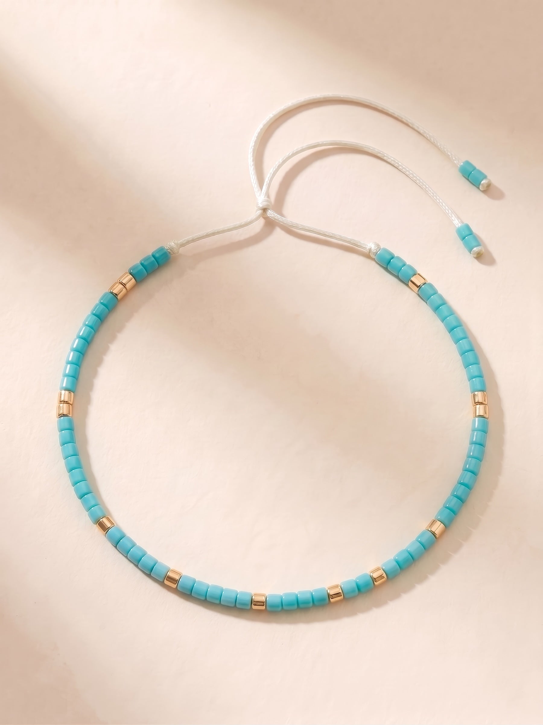 Bracelet - 017 Miyuki Turquoise Beads