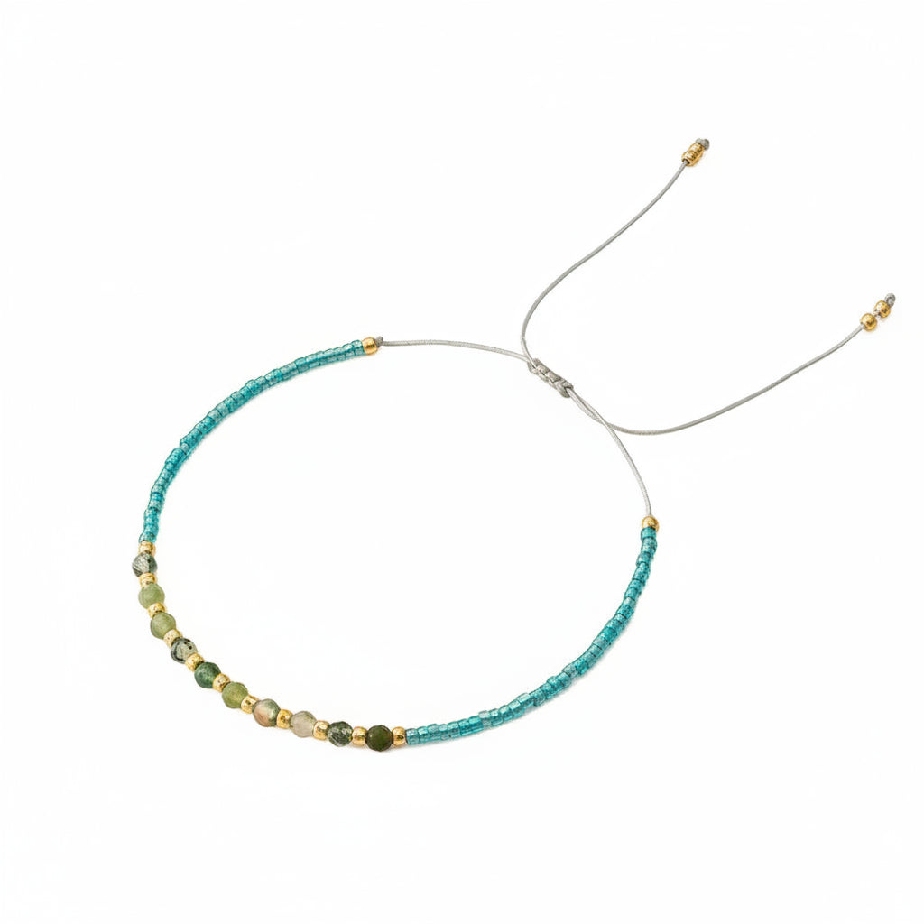 Bracelet - Turquoise Beaded Gem Stone
