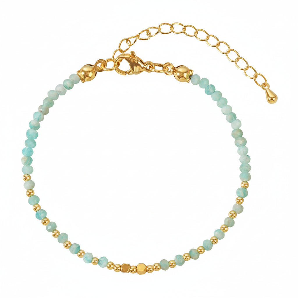 Bracelet - Aqua Semi Precious Stones