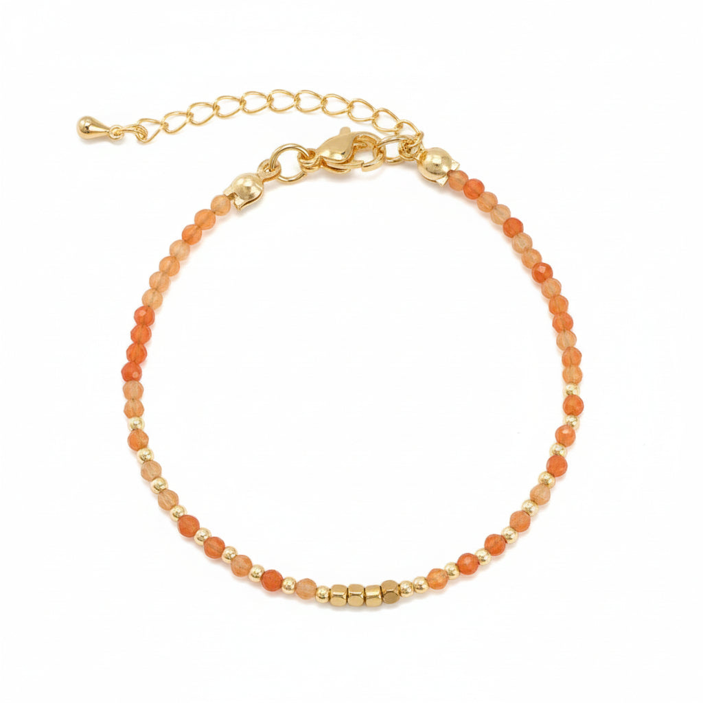 Bracelet - Amber Semi Precious Stones