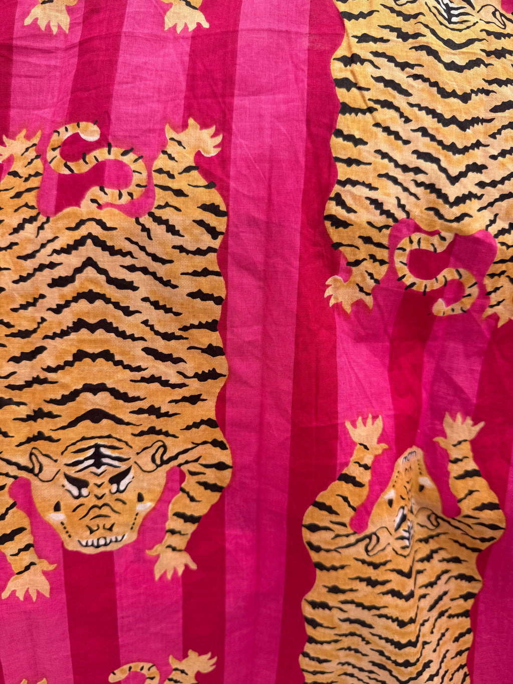 Pyjamas - Pink Stripe Tiger Print Short