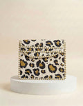 Clutch Bag - Gold Leopard