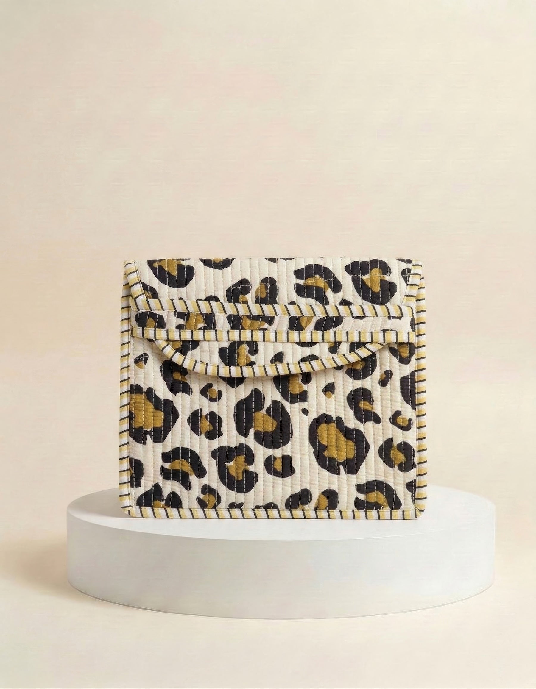Clutch Bag - Gold Leopard