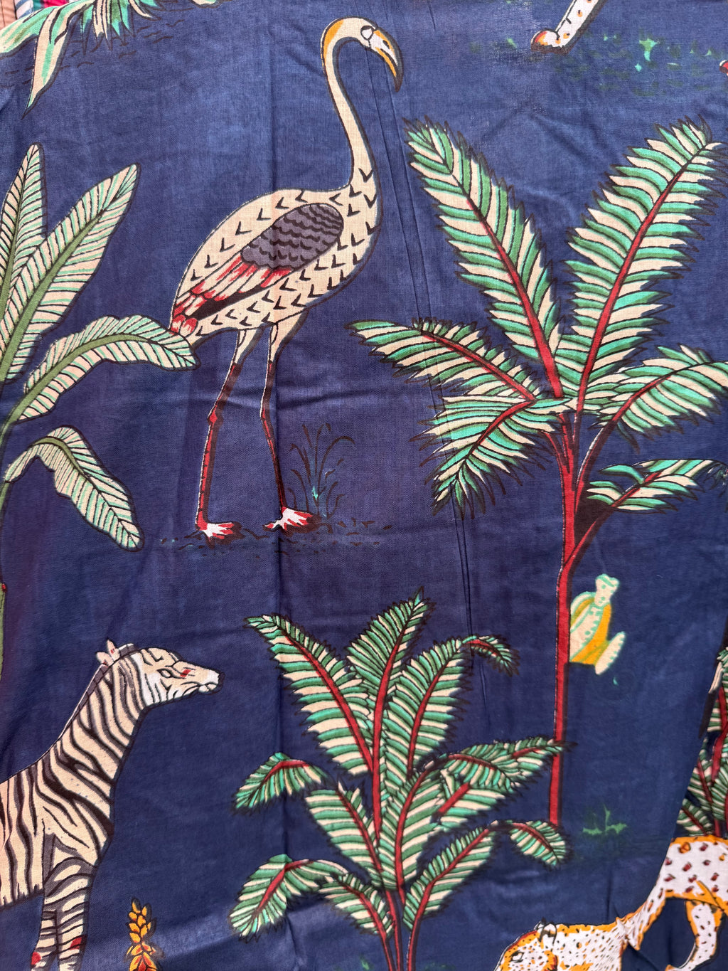 Pyjamas - Navy Tropical Print