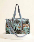 Gym Bag - Bright Blue Tropical