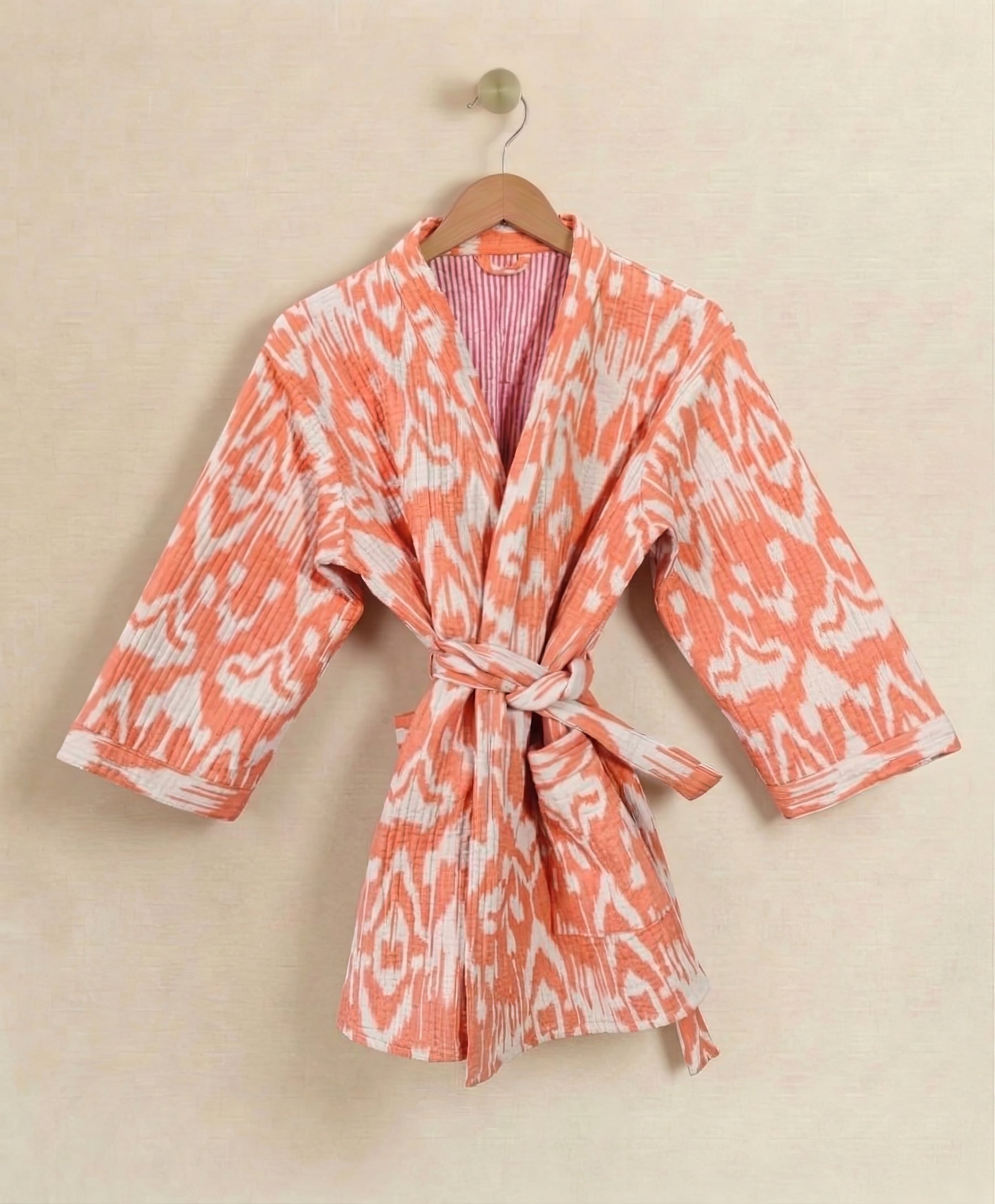 Jacket - Peach Abstract