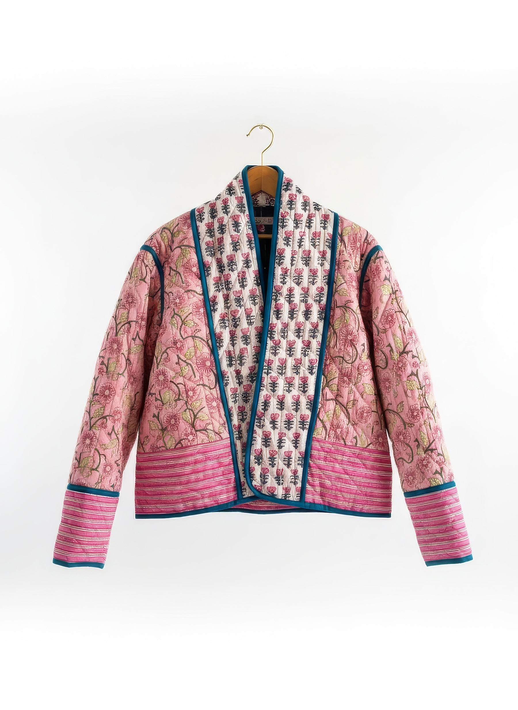 Jacket - Pink & Green Floral Reversible