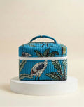 Make up bag - Blue Tropical Print