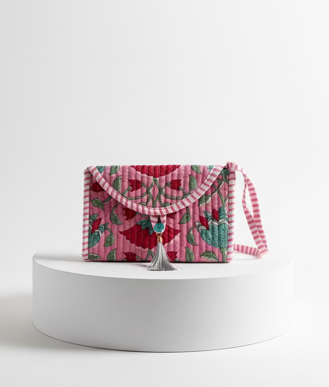 Mini Purse - Pink Floral print