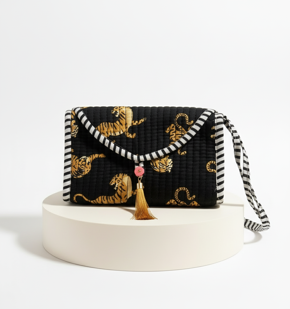 Mini Purse - Black Tiger