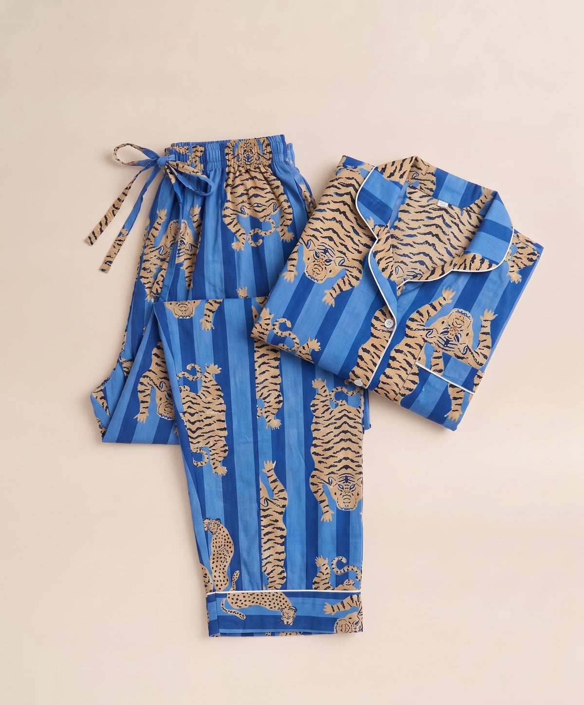 Pyjamas - Blue Tiger Stripe