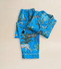 Pyjamas - Blue Tropical Print