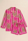 Pyjamas - Pink Tiger Stripe Short