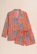 Pyjamas - Orange & Pink Tiger Stripe Short