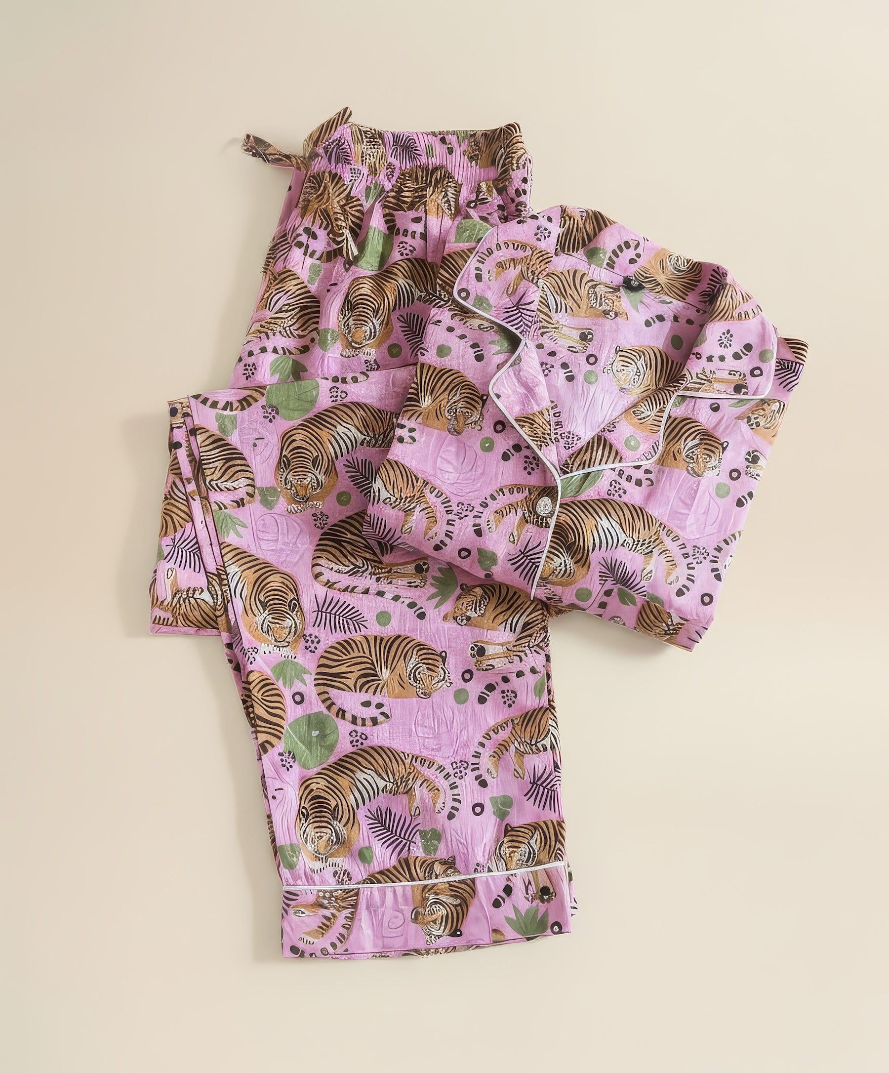Pyjamas - Pink Tiger Print