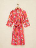 Robe - Pink & Orange Mini Tigers