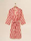 Robe - White Red Abstract