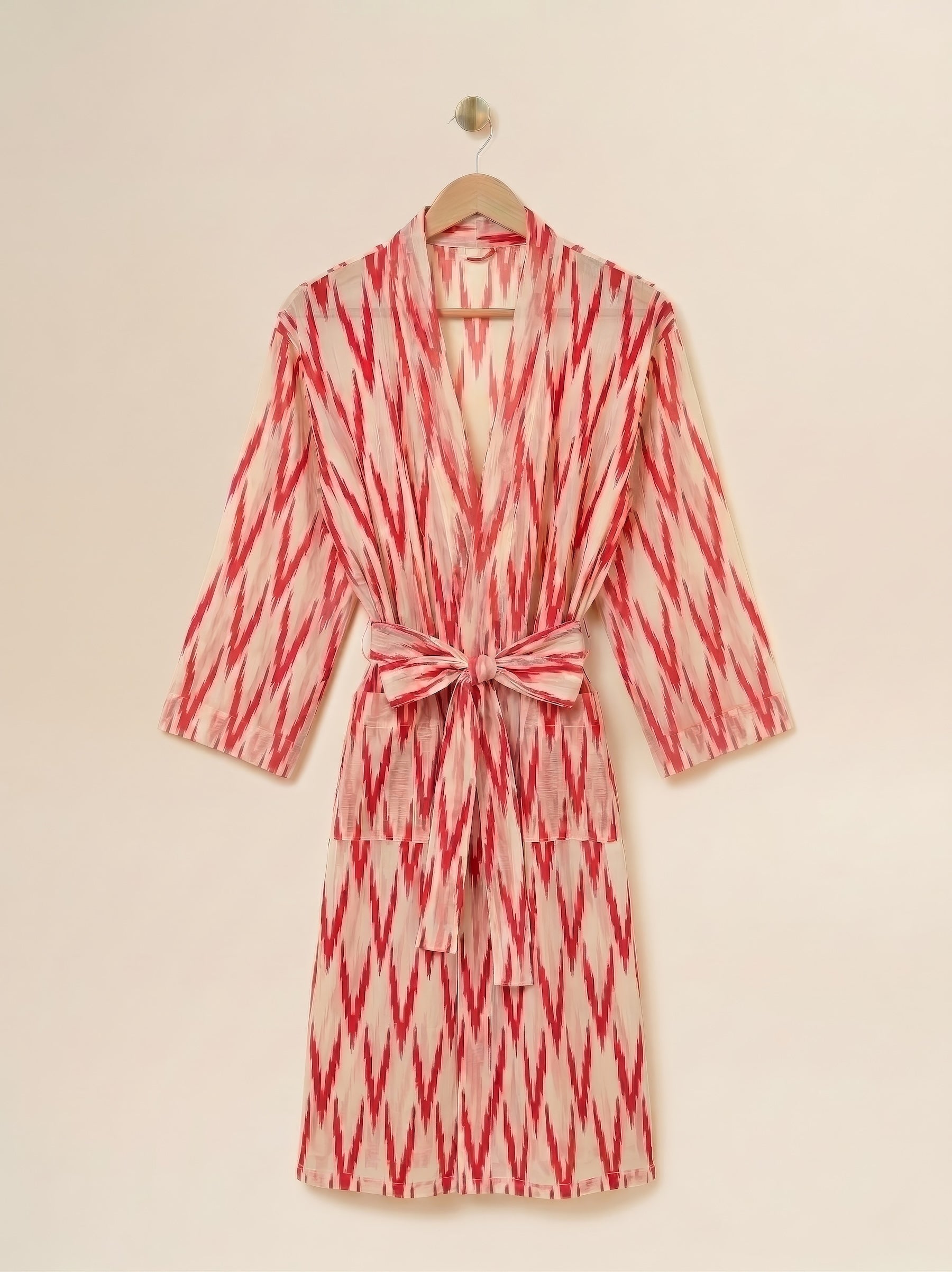 Robe - White Red Abstract