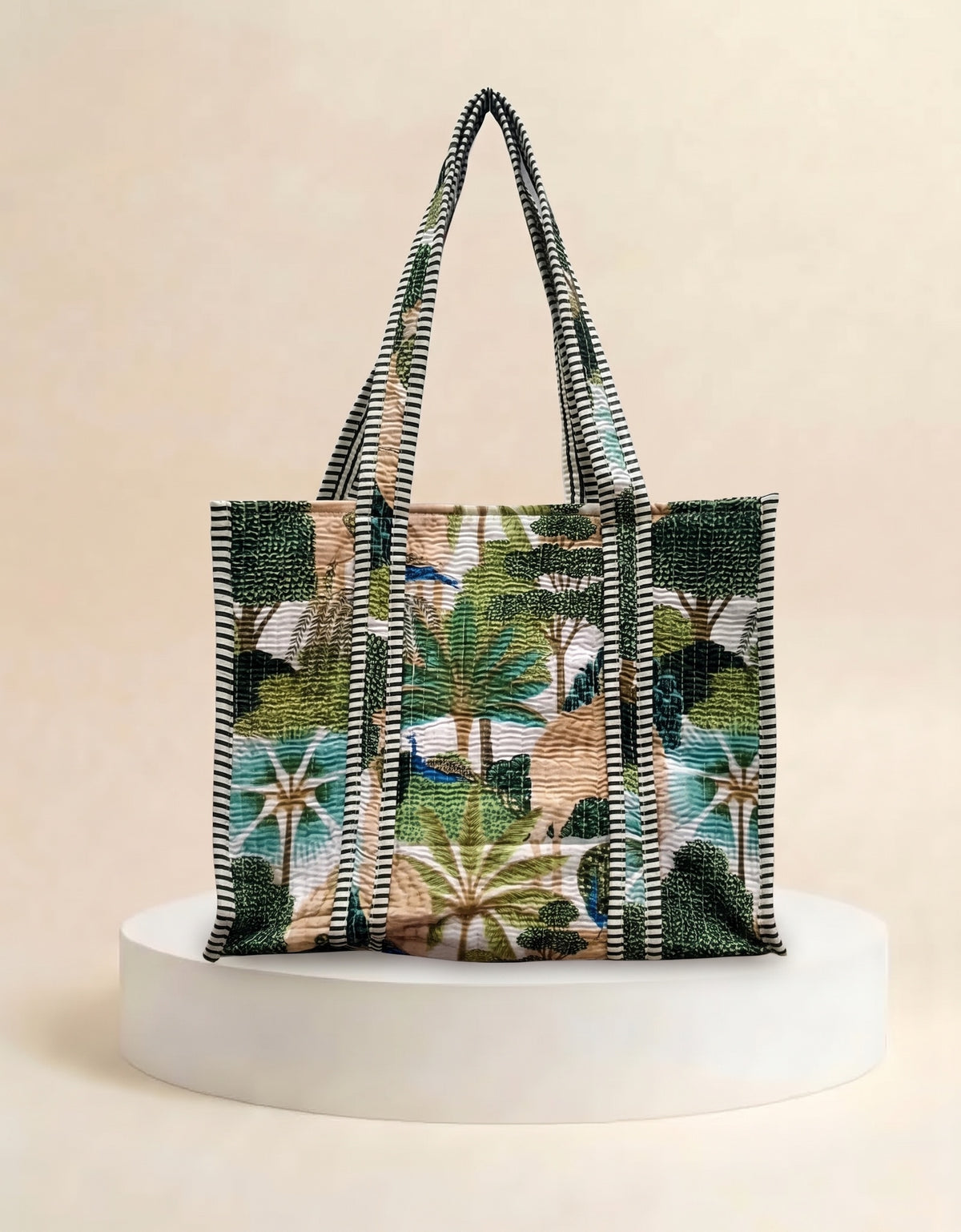 Small Tote - Green Jungle