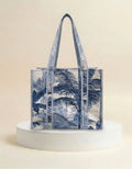 Small Tote - Blue Palm