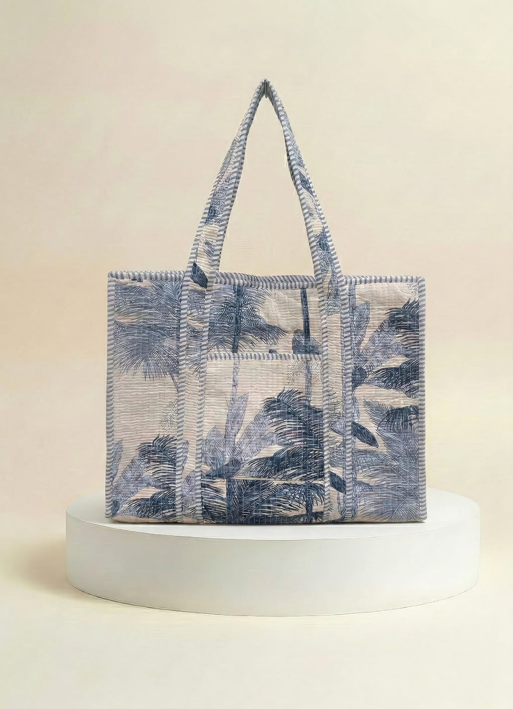 Tote - Blue Palm
