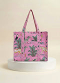 Tote - Bright Pink Tropical