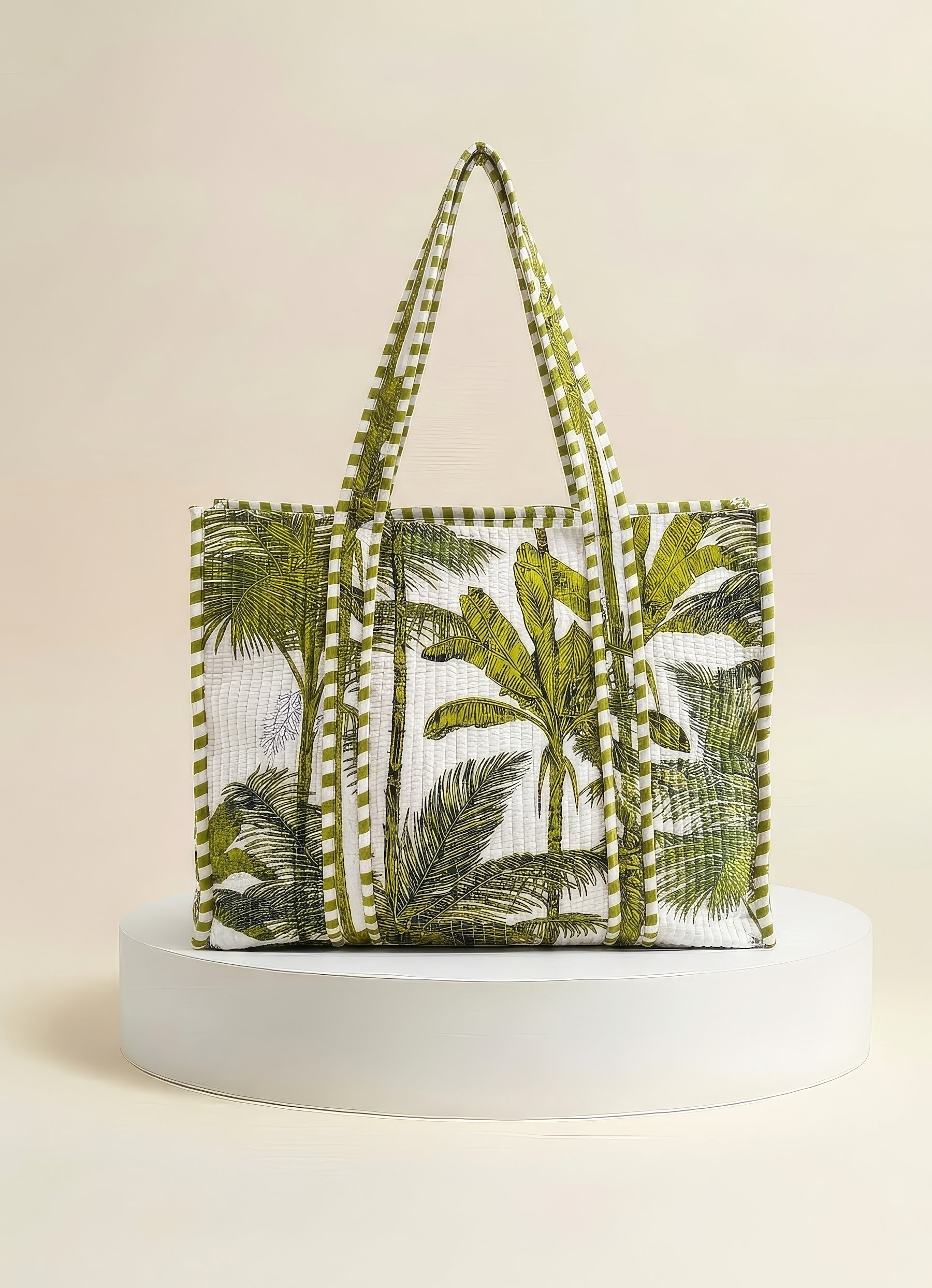 Tote - Green Palm Tree