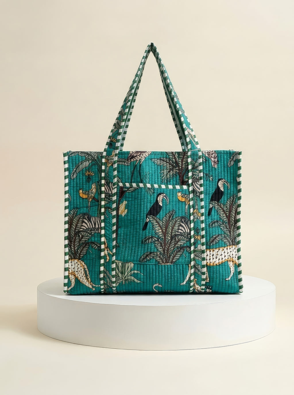 Tote - Jade Green Tropical