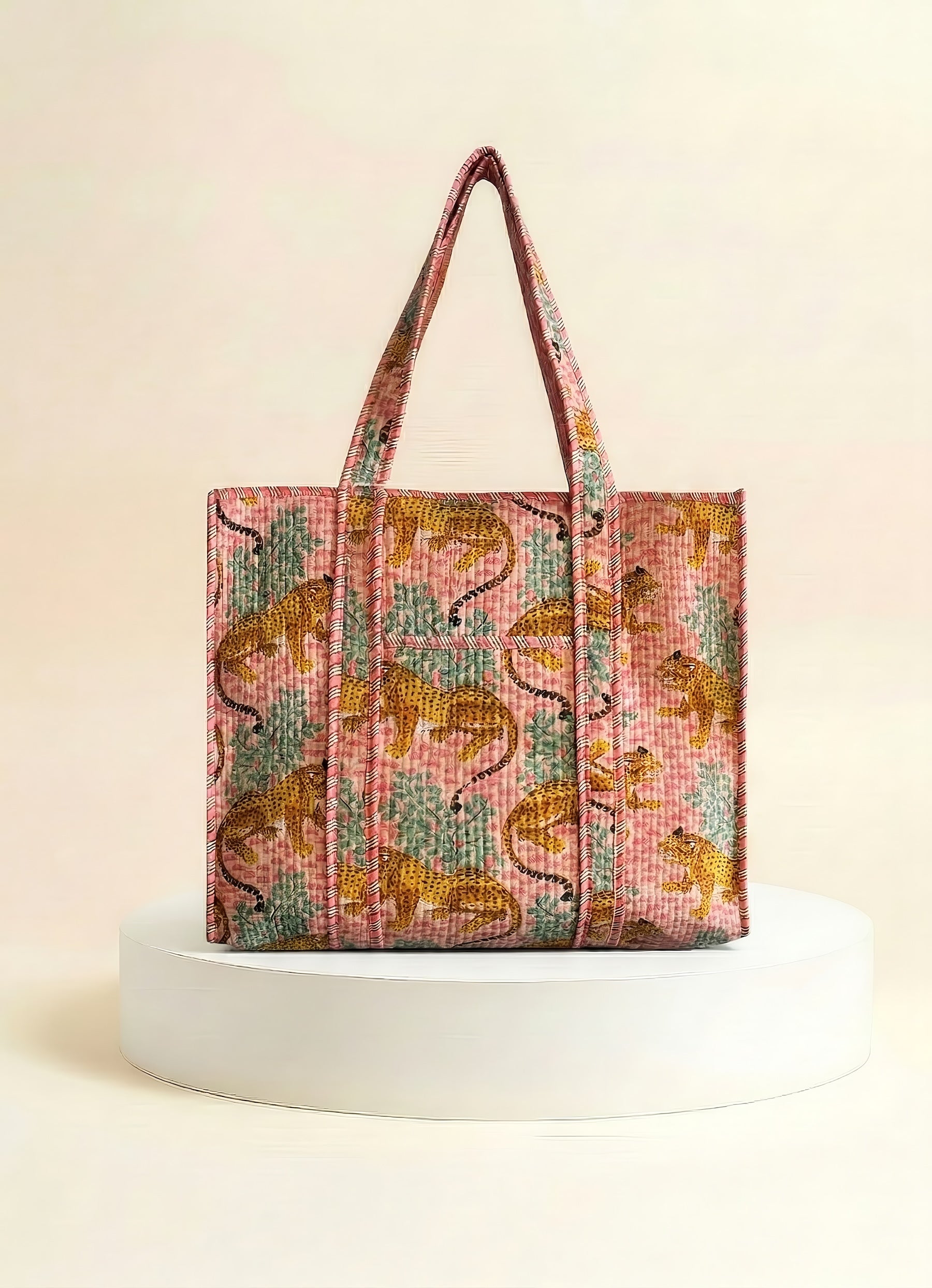 Tote - Light Pink Cheetah