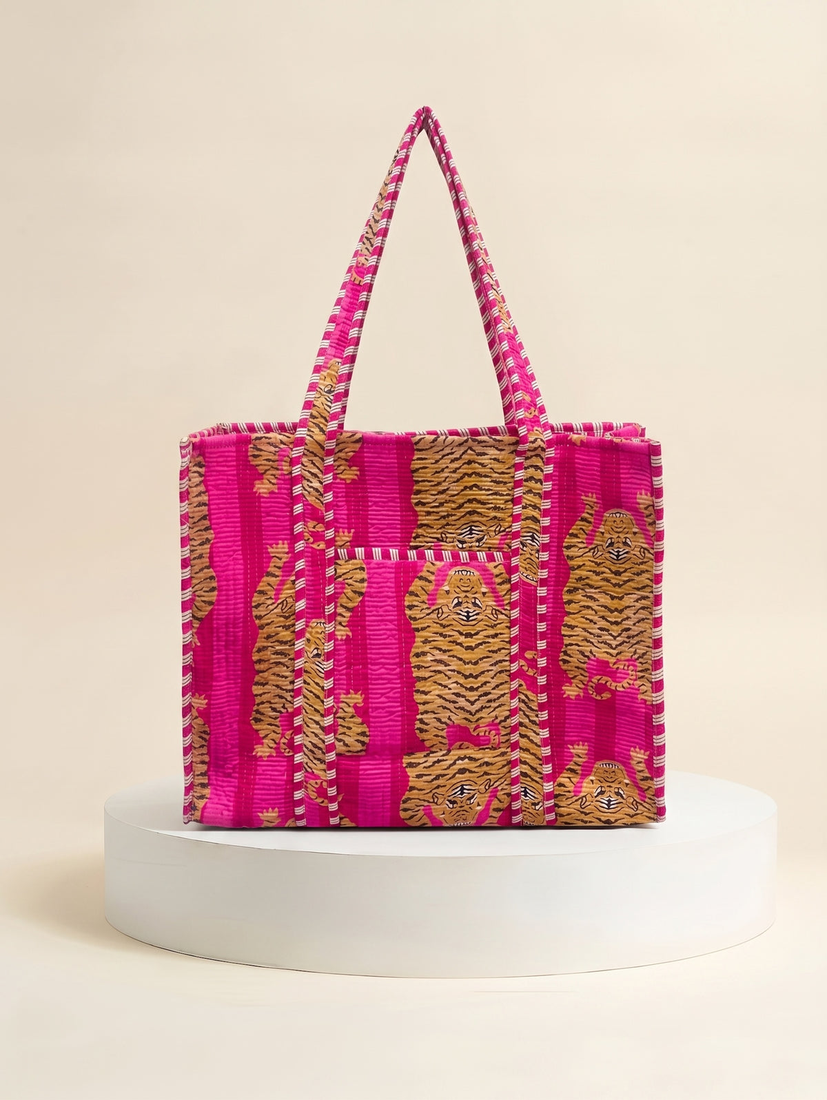 Tote - Pink Tiger Stripe