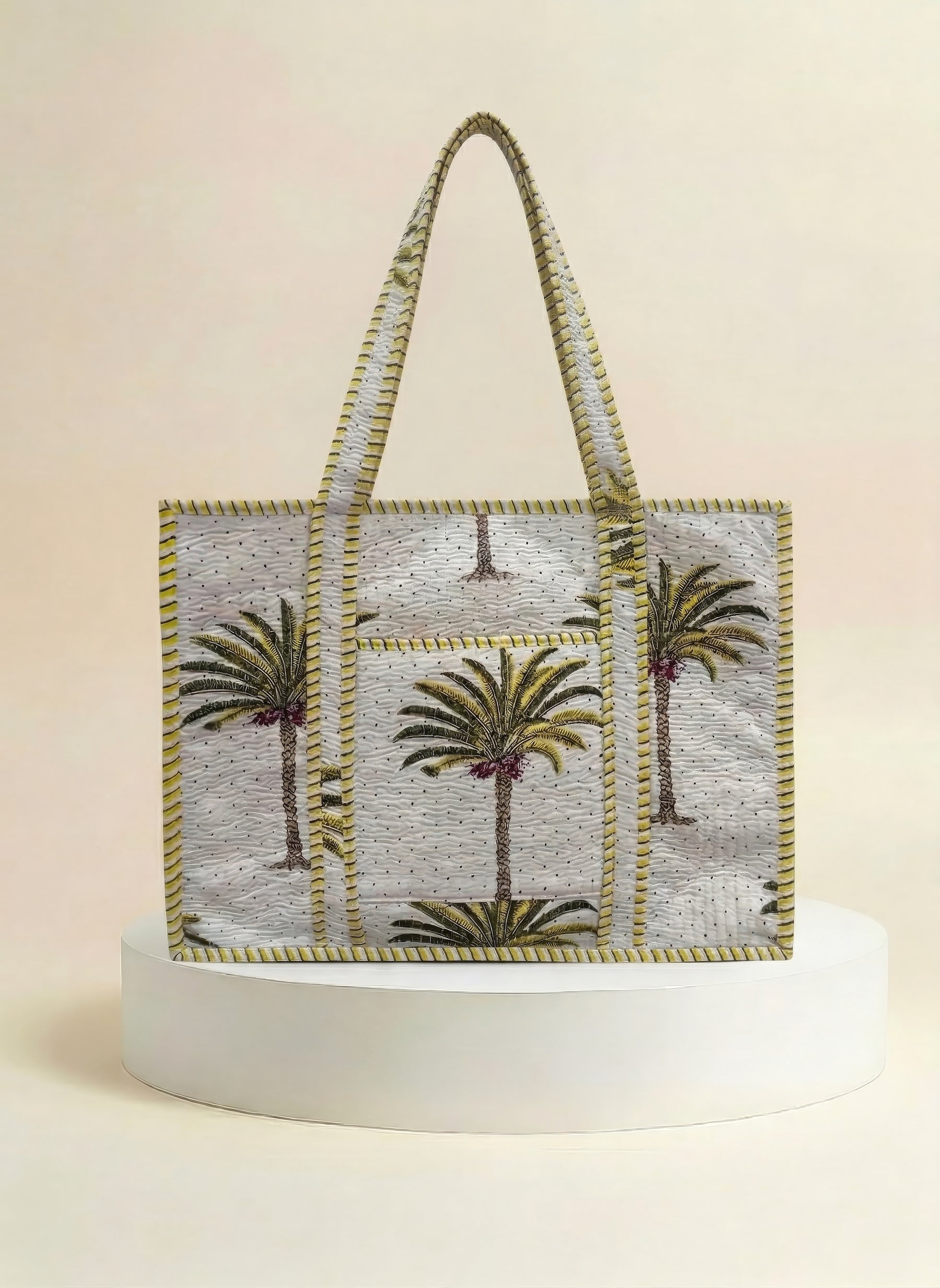 Tote - Yellow Palm