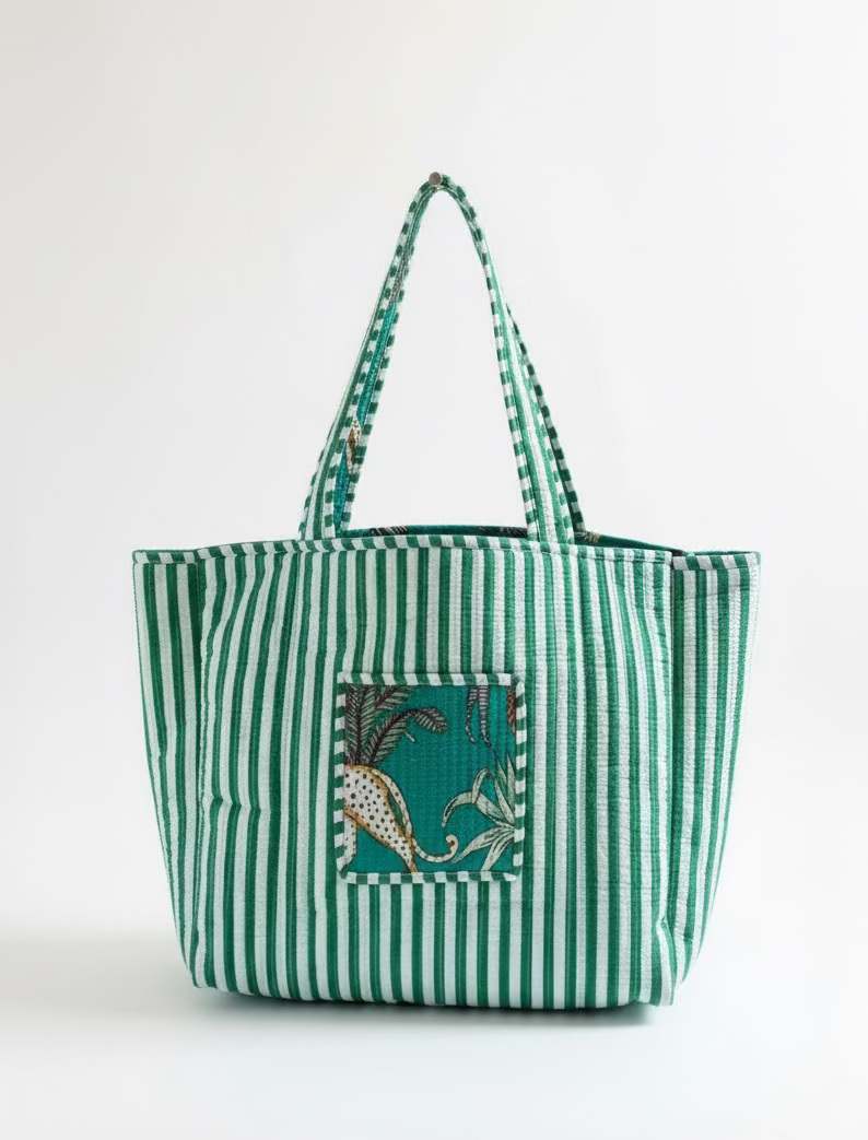 Tote - Jade Green Tropical