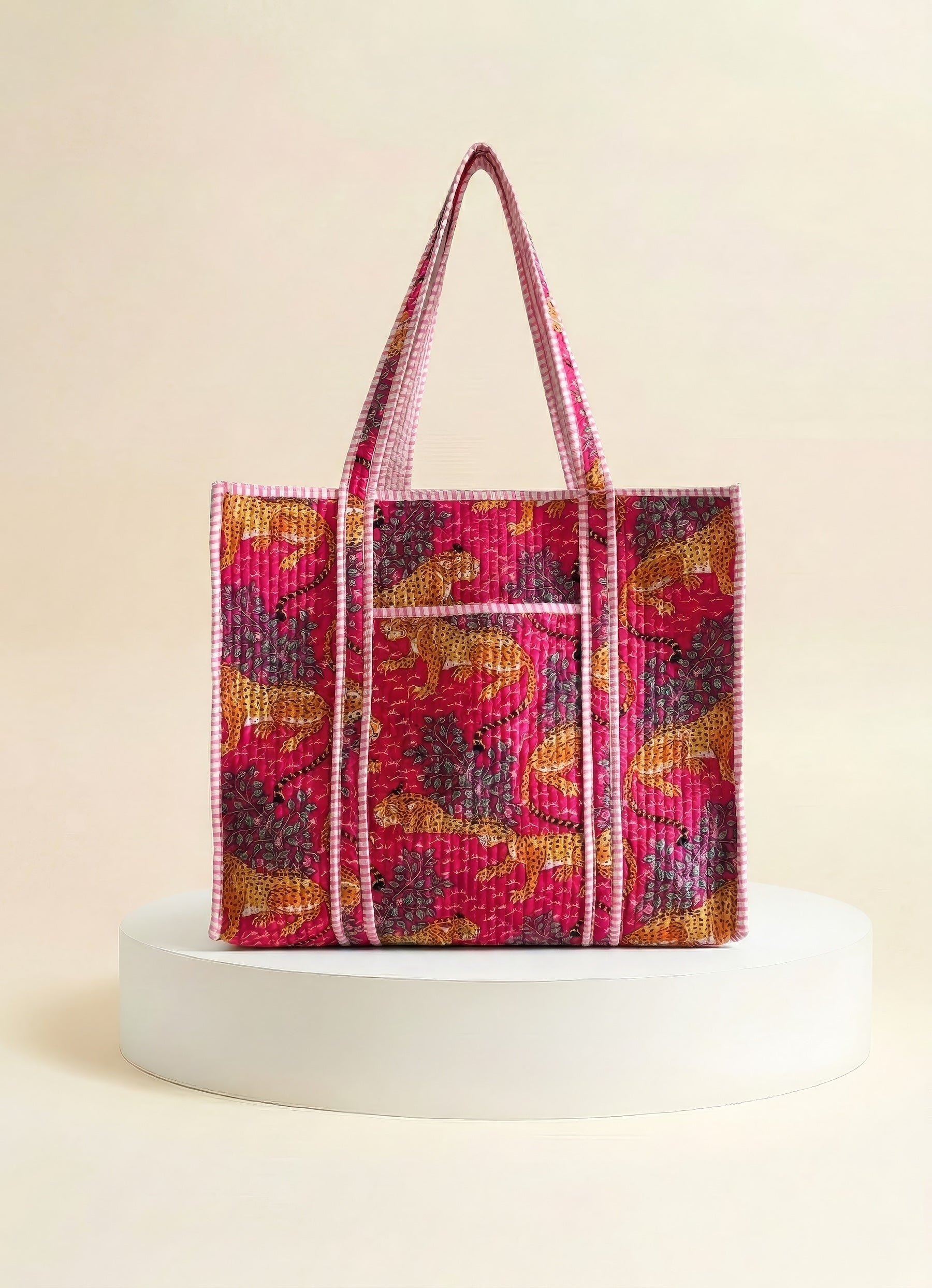 Tote - Hot Pink Cheetah