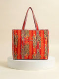 Tote Bag - Red & Orange Tiger Stripe