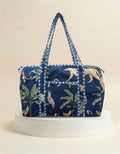 Weekend Bag - Navy Blue Tropical