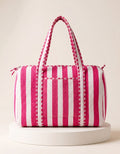 Weekend Bag - Hot Pink Stripe
