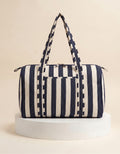 Weekend Bag - Navy Blue Stripe