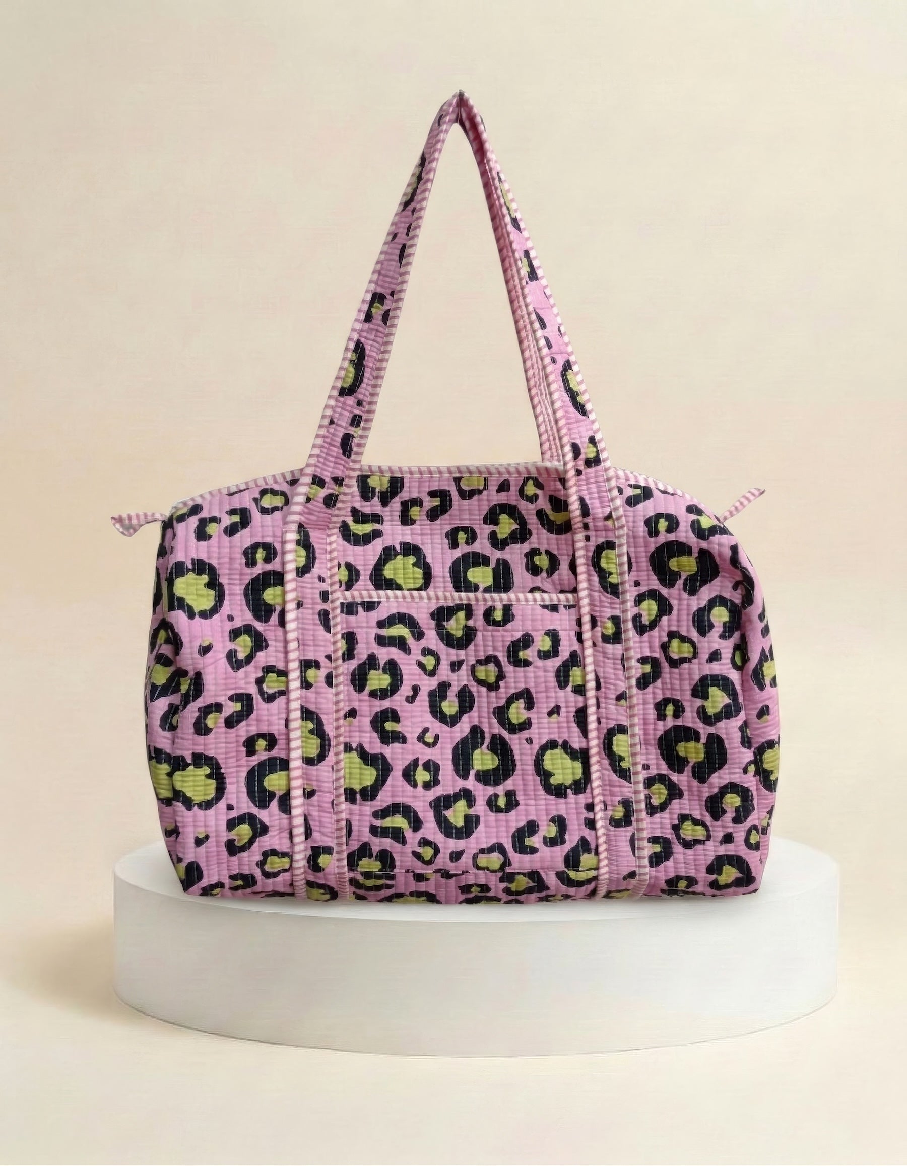 Weekend Bag - Pink Leopard Print