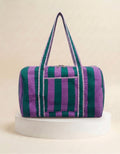 Weekend Bag - Purple & Teal Stripe