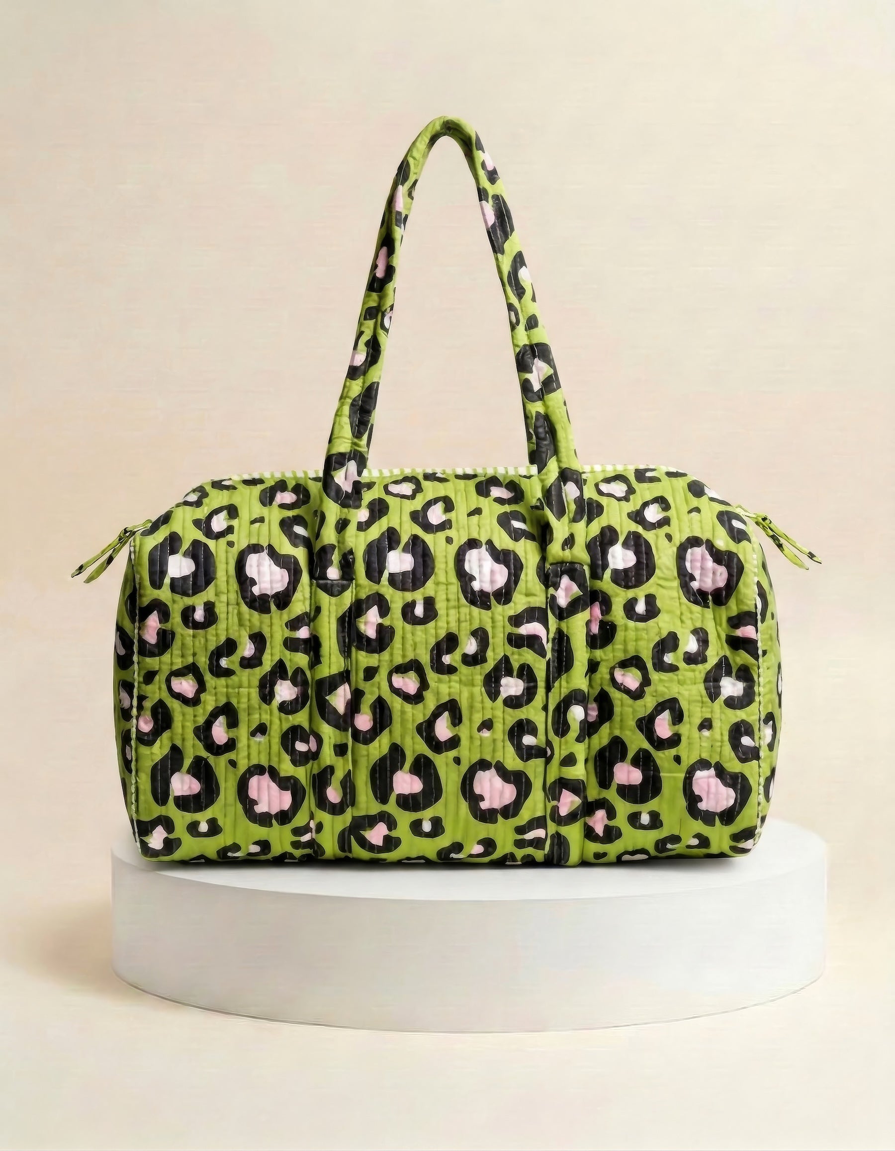 Weekend Bag - Green Leopard Print
