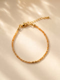 Bracelet - 009 Amber Semi Precious Stones