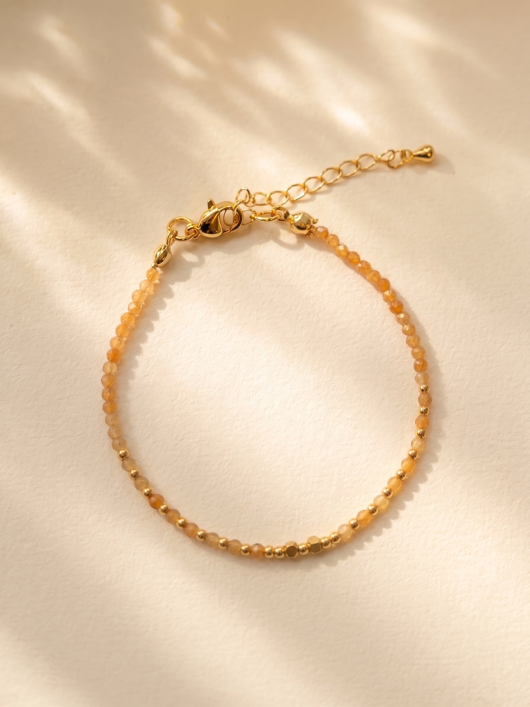 Bracelet - 009 Amber Semi Precious Stones
