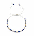 Bracelet - 012 Blue & Gold Semi Precious Stones