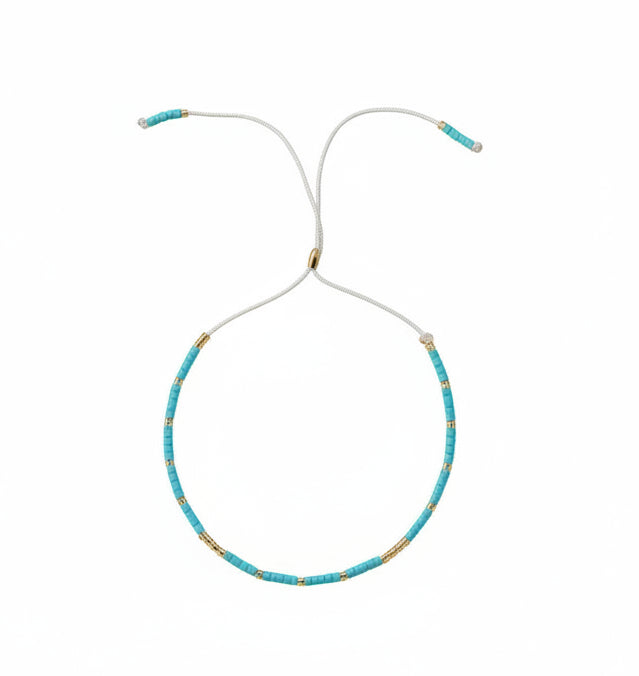Bracelet - Miyuki Turquoise Beads