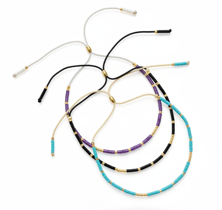 Bracelet - Miyuki Black Beads