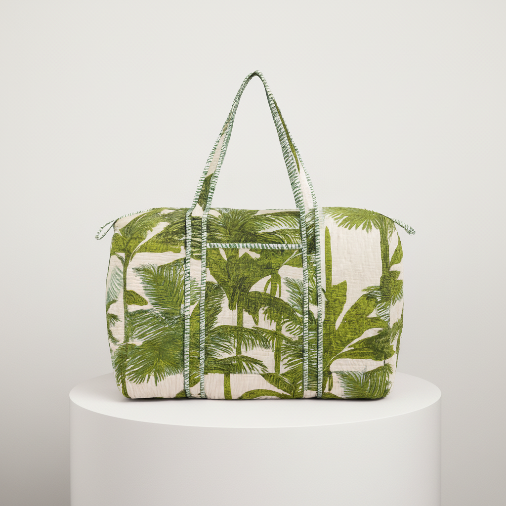 Weekend Bag - Green Palm