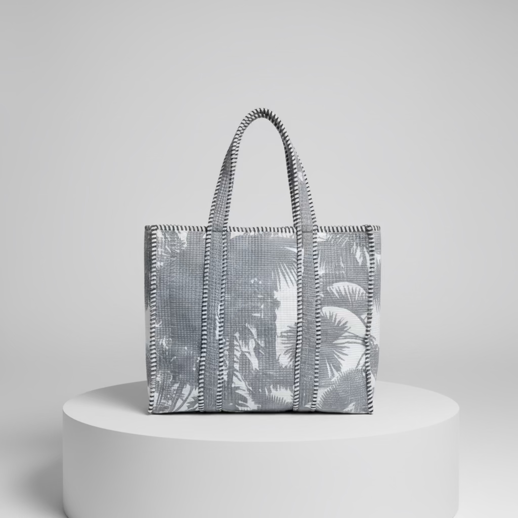 Tote -  Dark Grey Palm