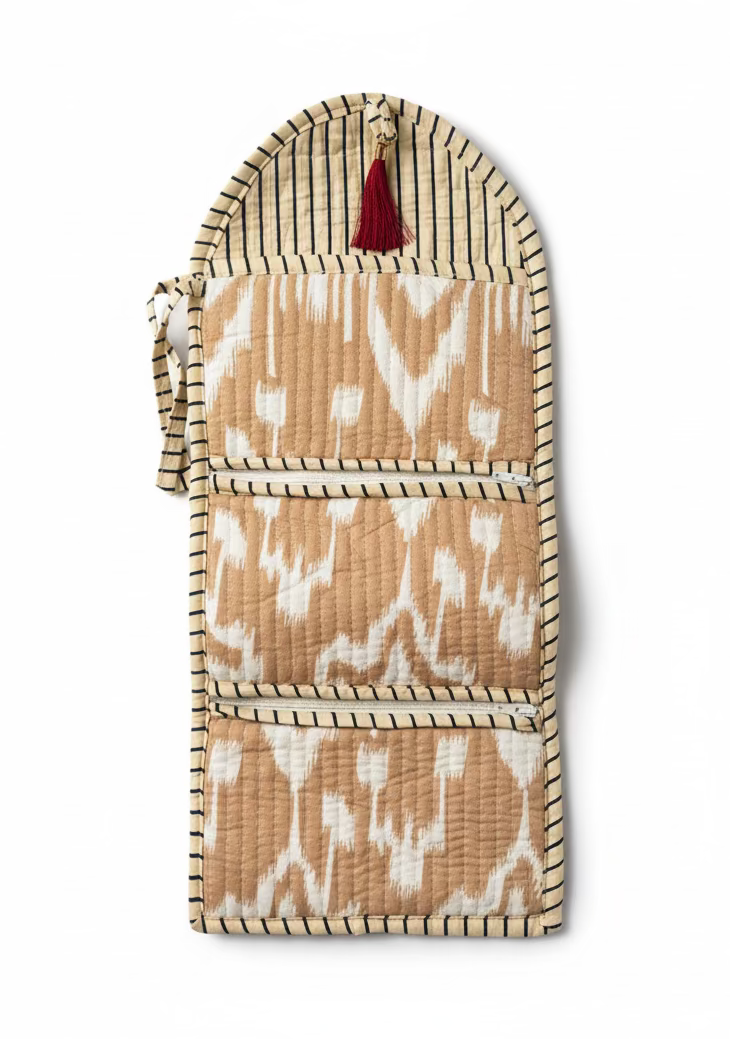 Mini Purse - Beige Abstract